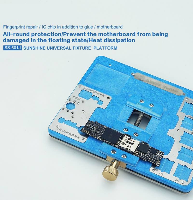 Sunshine SS-601J Heat Resistant Universal PCB Holder With Home Button & Chip Fixtures