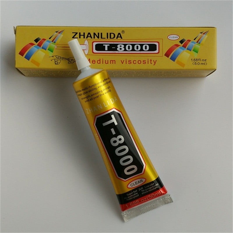 T-800 CLEAR Multi-purpose Adhesive Glue, 50ml (LEPAK NGJITES PER KAPAKA DHE TOUCH SCREEN)