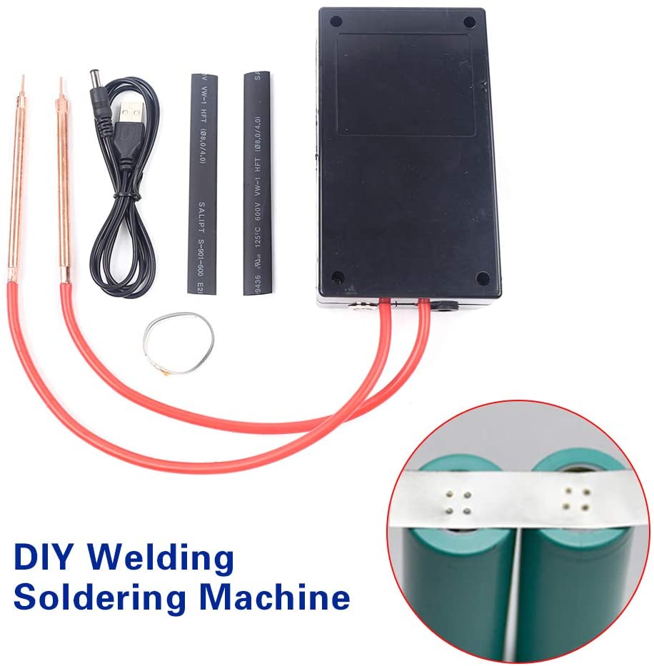 Spot Welder, Portable DIY Integrated Welding Soldering Machine 18650 Battery Spot Welder Kit Six Gears Adjustable with A Charging Cable