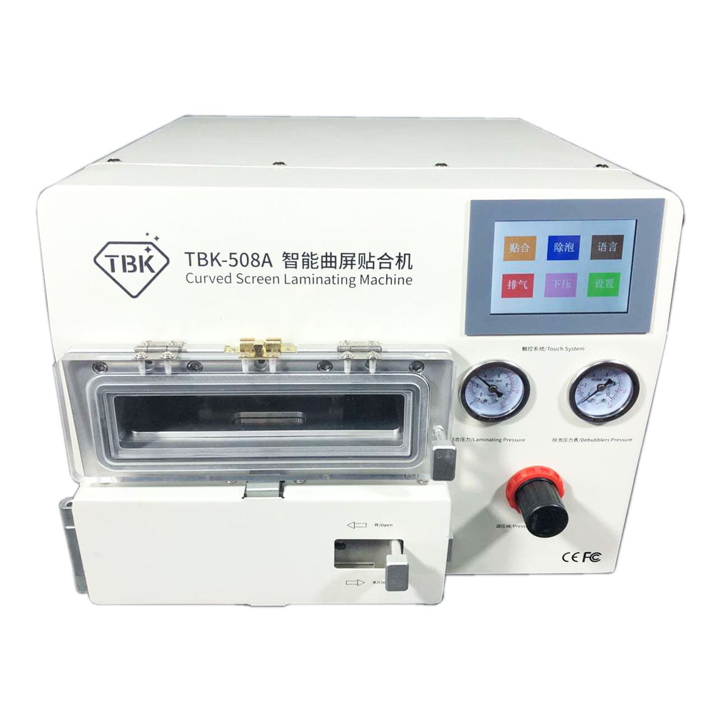 TBK 508A 5 in 1 LCD oca curved screen glass vacuum laminating machine for Samsung edge models