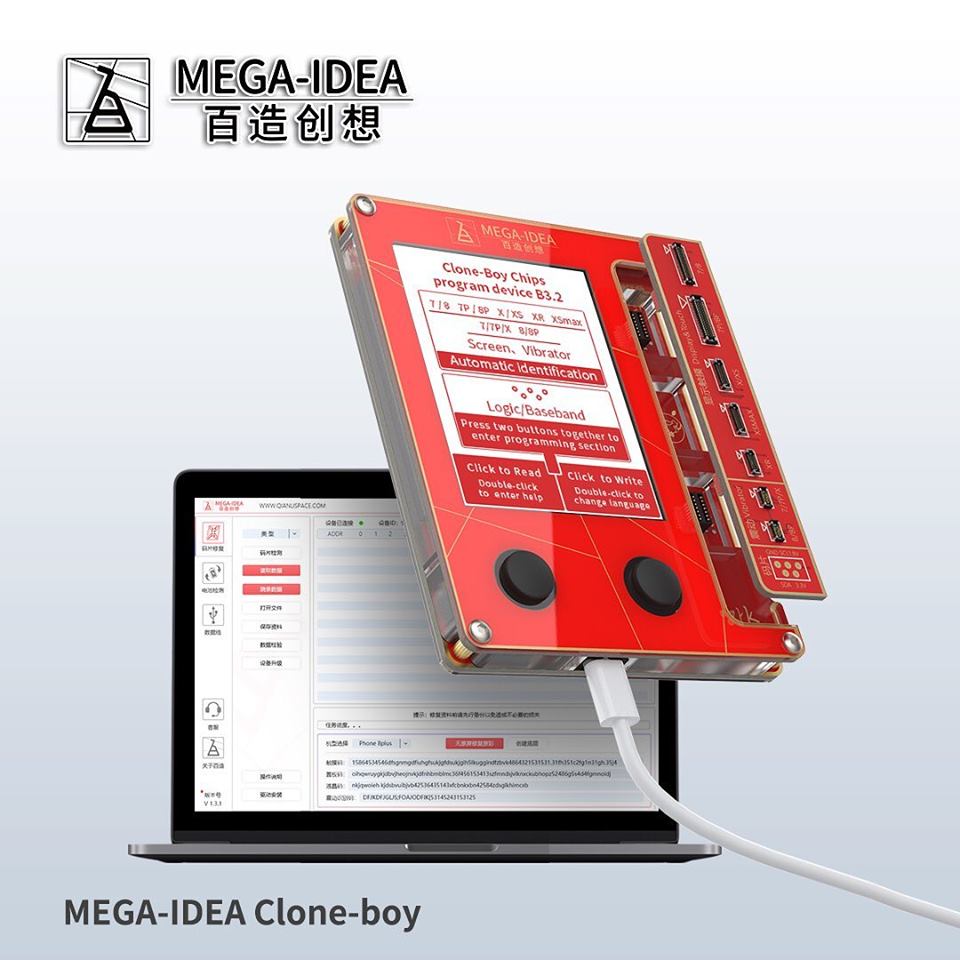 QianLi Tools Mega-Idea Clone Boy LCD Screen True Tone Vibration EEPROM Photosensitive Repair Programmer For iPhone 7 8 XR XS Max