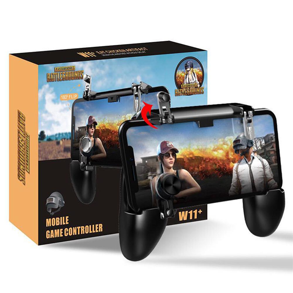 W11+ PUBG Mobile Trigger Gamepad Gaming L1R1 Shooter Pubg Mobile Controller Smart Phone Fire Button Aim Key Joystick For iPhone