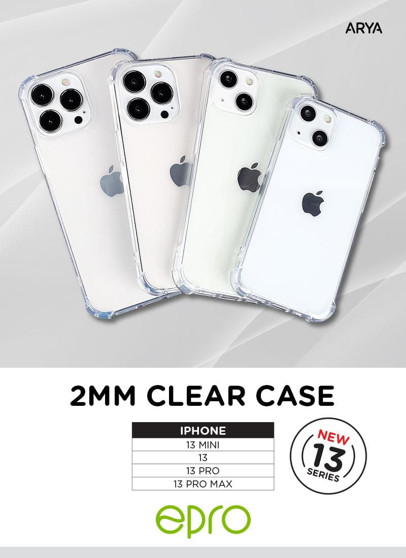 IPHONE 13 CLEAR CASE WITH PROTECTION TRIANGLE