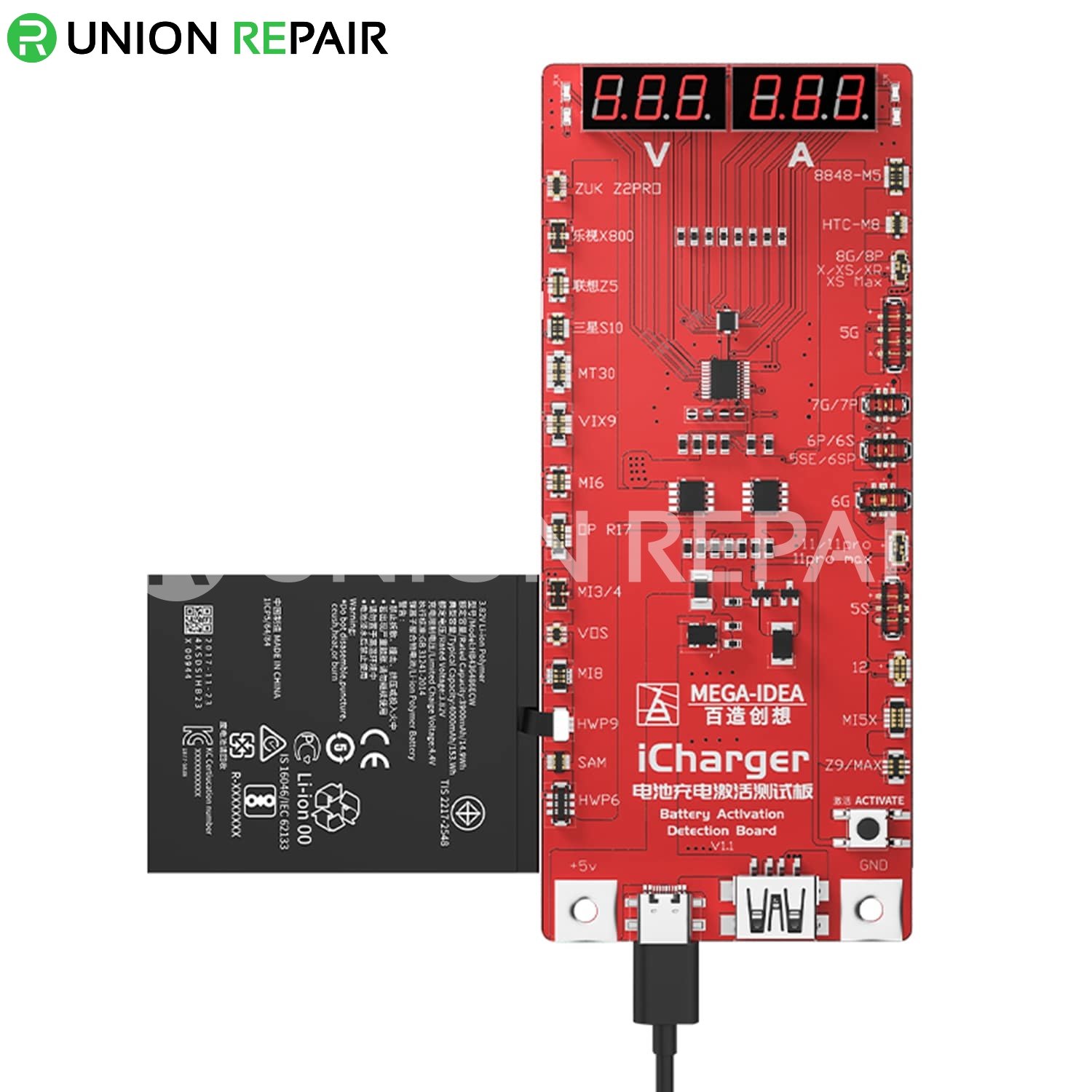 Battery Activation Detection Board QIANLI MEGA-IDEA iCharger 2.0 quick charging with For iPhone 12 Android phone battery Repair