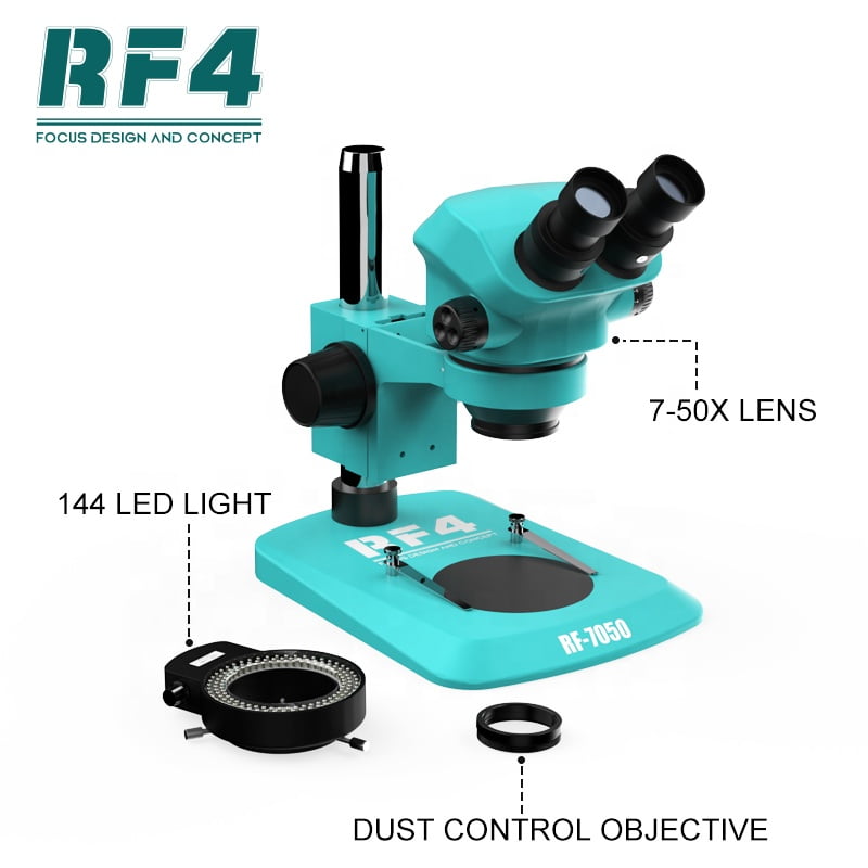 RF4 stereo binocular zoom mobile repair microscopes RF-7050