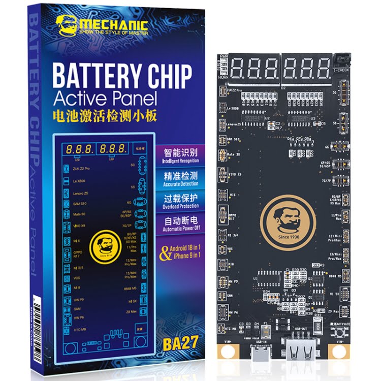 Mechanic BA27 Battery Activation Detection Board For iPhone 5-13 Pro Max/Android Phone