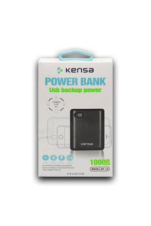 POWER BANK KENSA 10000 MAH + USB MICRO CABLE KP-13