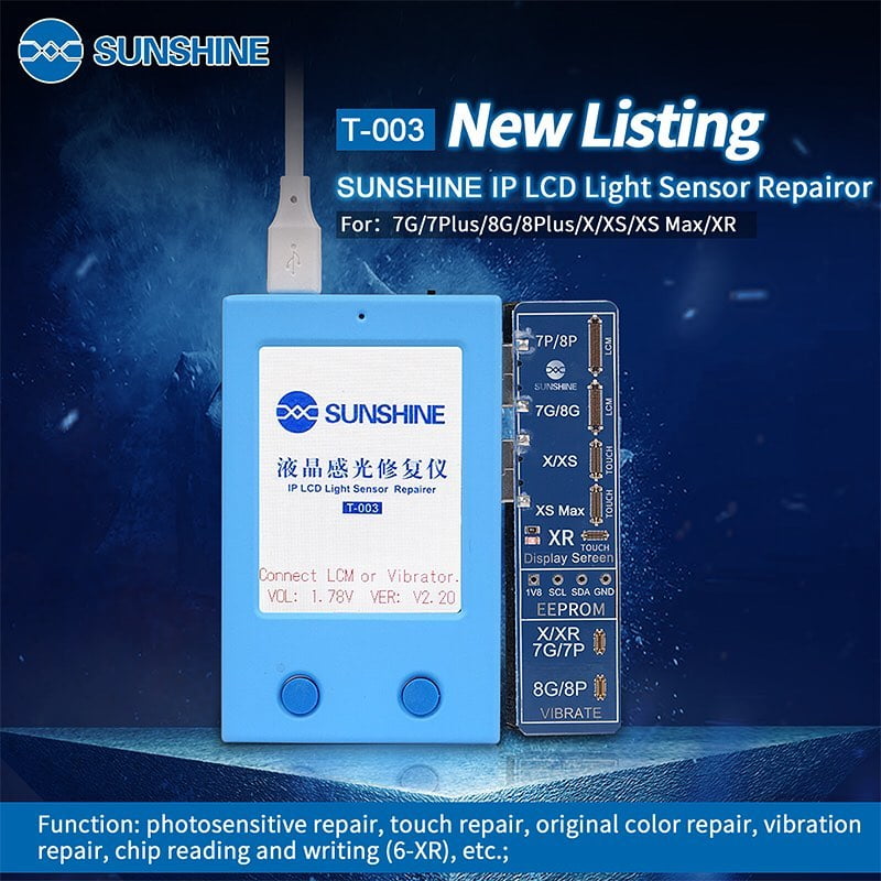 Sunshine T-003 LCD light sensor repair tools .for iPhone 7G,7plus .8G,8plus .X ,XS,XSM,XR .