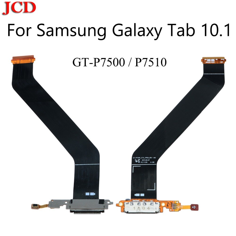 JCD For Samsung Galaxy Tab 10.1 GT-P7500 P7510 Repair Part Charge Charging Port Connector Flex Cable With Mic Microphone V1.6D