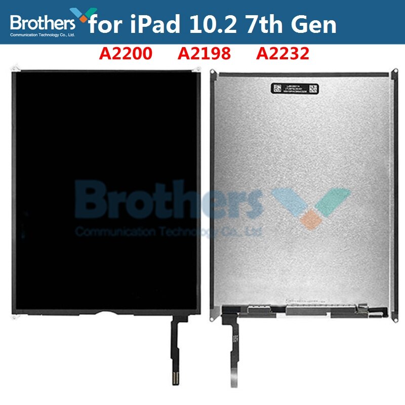 Original LCD Screen Display Glass Panel For iPad 7 / 8 10.2 2019 7th Gen A2197 A2198 /8th 2020 A2270 Replacment internal screen
