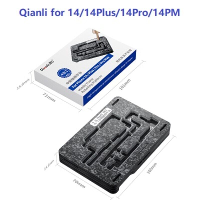 Qianli Middle Frame Layer BGA Reballing Stencil Kit for IPhone 14 Pro Max