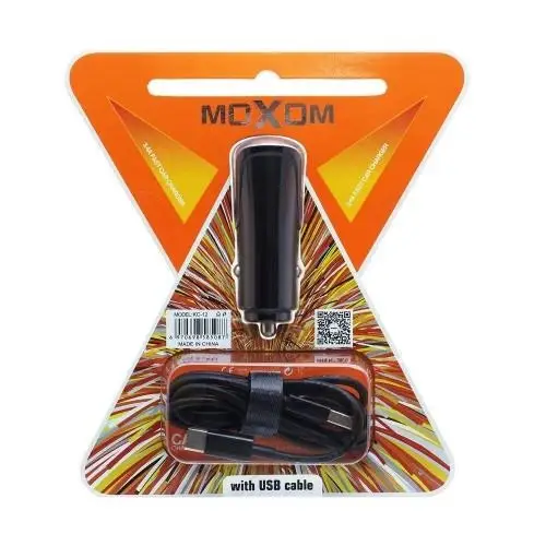 MOXOM CAR CHARGER + USB TYPE C