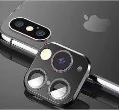 Modified Camera Glass Lens For iPhoneX/XS/XSMAX to iPhone11/PRO/PROMAX - Black