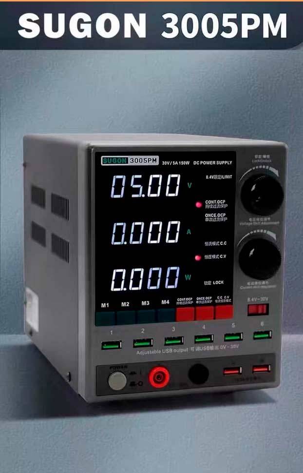 Sugon 3005PM 30V / 5A 4-Digits Display LED High Precision Adjustable Switching DC Power Supply