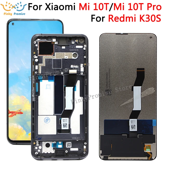 For Xiaomi Mi 10T 5G Mi 10T Pro LCD M2007J3SG M2007J3SY Touch Screen Display Digitizer Assambly For Redmi k30s M2007J3SC LCD