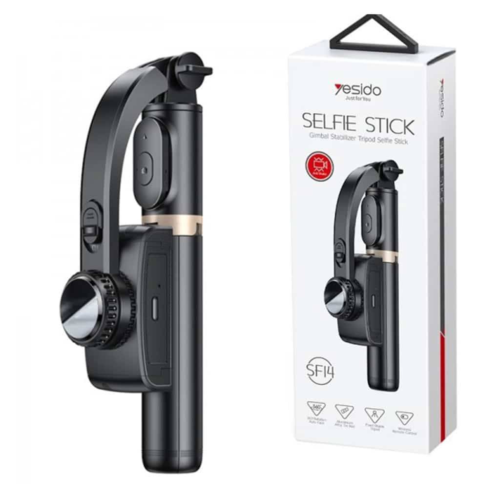 Yesido Bluetooth Selfie Stick Tripod Zoom Handheld Gimbal Foldable Stabilizer Selfie Stick