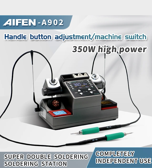 AIFEN A902 Soldering Station C115 C210 C245 Double Station Welding Rework Station For Cell-Phone PCB IC Repair Solder Tools